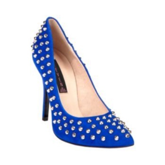 Steven By Steve Madden Shoes - Blue studded Steve Madden pumps